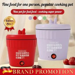 Small Household Multifunctional AllInOne Pot Electric Noodle Cooking Egg Omelette Frying Pan Mini pot Baby Food Stew 231229