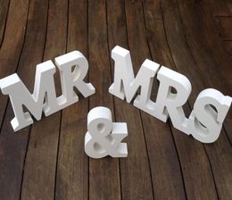 MR MRS Letter Decoration White Color letters wedding and bedroom adornment mr mrs Selling In Stock4829745