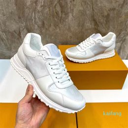 Famous Brand Men Run Away Sneaker Shoes Reflection Leather Trainers Party Wedding Dress