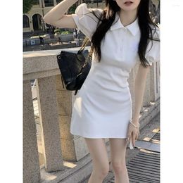 Party Dresses 2023 Sexy Bodycon Mini Dress Summer Women Korean Fashion Streetwear Slim Outfits Cute For Girl Pink Clothing