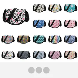 Waist Bags Style Children's Half Round Satchel Dog Pattern High-Quality Polyester Fabric Fit Give Day Gift