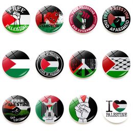 25mm Filistin Bayrağı Buzdolabı Sticker Kristal Cam Filistin Buzdolabı Mıknatıslar Yumuşak Manyetik Beyaz Tahta Yaması Ev Dekor