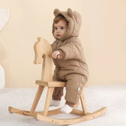 Infant Clothing Autumn Winter Rompers For Baby Boys Jumpsuit For Kids Winter Cartoon Overalls Children born Girls Outerwear 231229