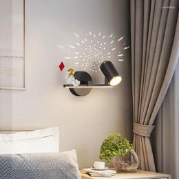 Wall Lamps Indoor Decoratie Led Bedroom For Kids Room Lustre Lamp Decor Bedside Night Lights Living Restaurant