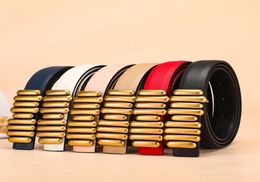 Women Genuine Leather Belt Luxury Designer Metal Belt Buckle High Quality Jeans Waistband Fashion Female Strap Black Belts9939289