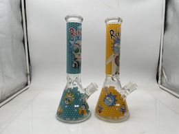14inch Heavy Beacker Percolator Glass Bong 14mm Joint with Downstem and Bowl