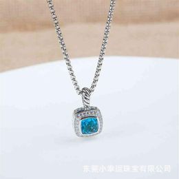 Necklaces Dy Men Jewelry Designer Necklace Petite BlueTopaz Black Onyx Amethyst Garnet Diamond Pendant High End Jewelry Women269N