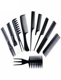 10pcsSet Professional Hair Brush Comb Salon Barber Antistatic Combs Hairbrush Hairdressing Care Styling Tools7489320