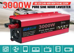 Pure Sine Wave Inverter 3000W 2200W 1600W 1000W Voltage DC 12V 24V To AC 110V 220V Transformer Power Converter Solar Inverter9632777