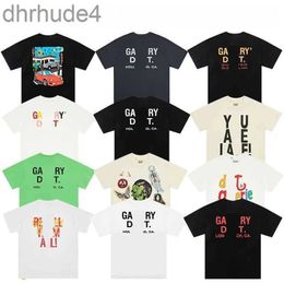 Designer Fashion Luxury Galleryes Depts Classic Alphabet Print Loose Crew Neck Mens and Women Couple Casual t Shirt Summer Hip Hop Breathable High Street Tees 1HUP
