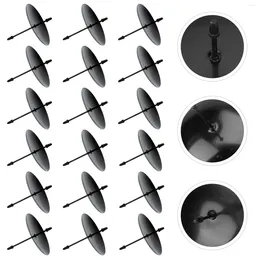 Candle Holders 12 Pcs Stationary Holder Tapered Candles Cake Cupcake Decor Iron Fixators