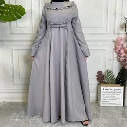 Ethnic Clothing Elegant Women Muslim Abaya Long Maxi Dress Turkey Dubai Islam Arab Ramadan Eid Modest Femme Kaftan Robe Jalabiya Caftan