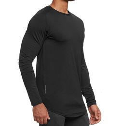 Lu Men Yoga Outfit Sports Long Sleeve T-shirt Mens Sport Style Tight Training Fitness Clothes Elastic Quick Dry Wear T872