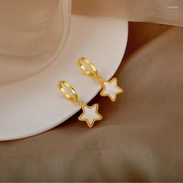 Dangle Earrings Cute Star Pendants For Women Vintage Copper Hoop Sweet Baroque Style Charms Jewelry Gifts Drop Center