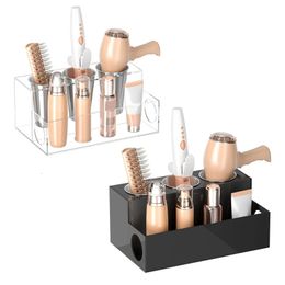 Hair Tools Organizer Dryer Holder Countertop Blow Stand Storage For Vanity Bathroom With 3 Cups 231228