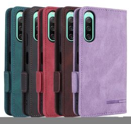 High Quality Cases For Sony Xperia 1 10 IV Case Magnetic Book Stand Card Protection Wallet Leather Xperia 5 10 III Lite Cover1219846