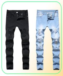 Men039s Plus Size Pants Jeans Man White Mid High Waist Stretch Denim Ripped Skinny For Men Jean Casual Fashion Pant 18209832383