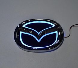 Car Styling Special modified whiteRedBlue 5D Rear Badge Emblem Logo Light Sticker Lamp For Mazda 6 mazda2 mazda3 mazda8 mazda cx9011463