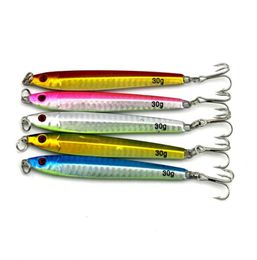 20pcslot 30g Metal Jigs Sea Fishing Hard Bait Spoon Fishing Tackle Lures Lead Bait5656426