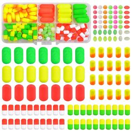 111Pcs Foam Floats Beads Kit Fishing Floating Bobbers Surf Live Bait Walleye Rig Making Accessories Tackle 231229