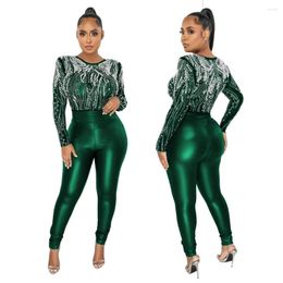 Women's Pants Black Sexy Jumpsuit Women Casual Sequin 2023