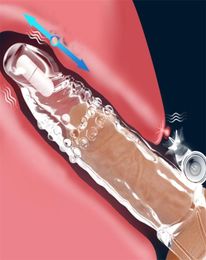 Sex Toy Massager Penis Vibrator for Men Sleeve Delaying Ejaculation Cockring Reusable Extender Toy67948218731670
