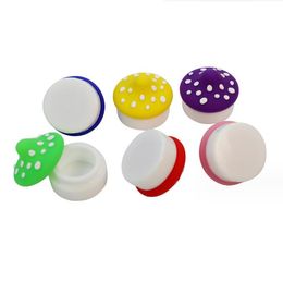 5ML Mushroom Smoking Silicone Container Non-stick Jars Dab Case For Vaporizer Oil Solid Box Wax Containers Pine cones Stash