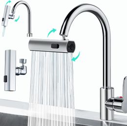 The faucet rotates in the fourth gear to switch the water outlet, and the double-knife scraping and washing mechanical arm universal splash-proof nozzle CCJ2105