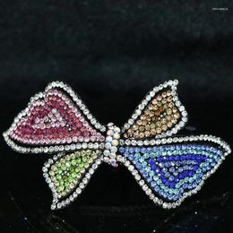 Hair Clips Beauty 15 Shape Bohemia Style Rhinestone Crystal Bow Hairpin For Women Barrette Accessories Hairdress Jewelry B1255