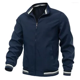 Men's Jackets For Men Spring Fahsion Outwears Solid Color Casual Ropa Hombre Coats Racing Windbreaker Jacket Plus Size 5XL