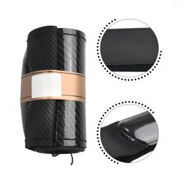 Steering Wheel Covers Ers 15/38Cm Er 1Pc Accessories Car Carbon Diy Leather Replacement With Needles Thread Practical High Quality Dro Dhpad