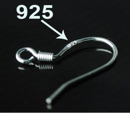 Hot sale 925 Sterling silver Earring Findings Fish Hooks Jewelry DIY Ear Hook Fit Earrings for jewelry making bulk bulk lots8043963