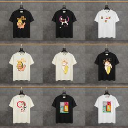 T-shirt firmate da uomo Camicie GU estive Magliette di marca di lusso Magliette da uomo e donna a maniche corte Hip Hop Streetwear Pantaloncini