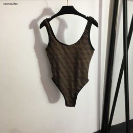 luxurious women designer swimwear high quality Letter stripe printed bikini sling one-piece swimsuit Dec 29 favourite