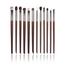 Makeup Brushes OVW 12pcs eye shadow natural hair eyeliner lip beauty brush tool Q240507