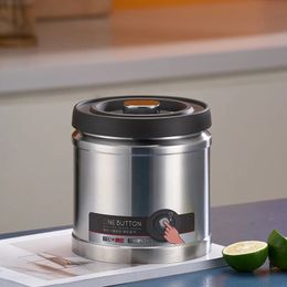 GIANXI Vacuum Sealed Jug Coffee Beans Stainless Steel Airtight Container Food Grains Keep Fresh Storage Jar Kitchen Accessories 231228