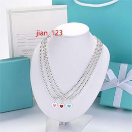 Luxusmarke 4 mm Perlen Liebe Herz Designer Anhänger Halsketten für Frauen S925 Silber Mode Buch Wal Moissanit Kette Halsband Halskette Party Schmuck