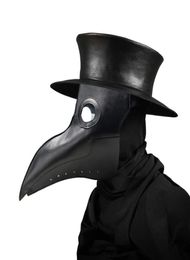 New plague doctor masks Beak Doctor Mask Long Nose Cosplay Fancy Mask Gothic Retro Rock Leather Halloween beak Mask8357501