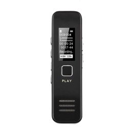 Digital 128GB Voice Recording Device with Playback, MP3 Music Player, and Password - Perfect for Lecture, Meeting and Business Talk