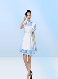 Halloween Maid Costumes Womens Adult Alice in Wonderland Costume Suit Maids Lolita Fancy Dress Cosplay Costume for Women Girl Y0822712475