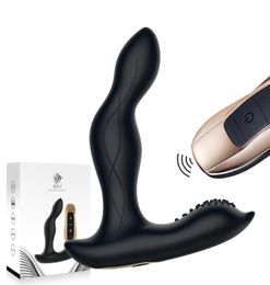 Massage Male Vibrator Smart Heating Remote Control 10 Speeds Vibrating Prostate Massage Dildo Anal Sextoys Buttplug GSpot Stimula6517889