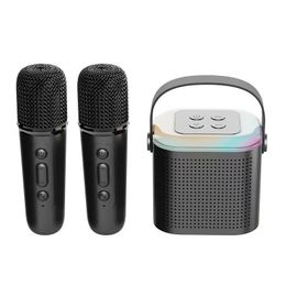 Microphone Karaoke System Machine Portable Bluetooth 53 Speaker with 12 Wireless Microphones Home Family Singing 231228