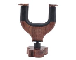 Hard Wood Base in Guitar Shape Guitar Hook Black Walnut Wall Mount Holder for Acoustic Classical Electric Guitar Bass9649363