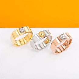 Cluster Rings European And American Style Rivet Square Ring 925 Silver Men Women Presbyopia Letters Fashion Brand Jewellery Gifts2317