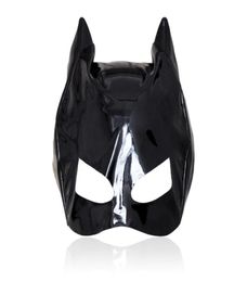 Massage Cosplay Adult Sexy Love Games Thin Patent Leather Mask Sexy Toys For Woman Fetish Mask Bondage Hood Erotic Sexy Products6094475