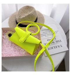 Bags Women Shoulder Bag Neon Green Yellow Party Handbags Ladies Casual Flap Messenger Bag Female Purse Solid Mini Fashion Design