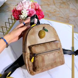 Hot designer bag High quality backpack designers woman backpack Vintage printed canvas leather classic large capacity schoolbag