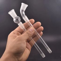 45 90 degree Glass Downstem Diffuser Smoking Accessories 14mm 18mm Male Female Down Stem Dropdown Adapters For Dab Oil Rigs bong LL