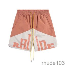 Designer Shorts Rhude Shorts Men Fashion Swim Men Women Gym Pants Casual Beach Loose for Mens Womens FS6T 9BXR