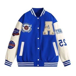 Men s Letter Leather Jacket College Hop Haruku Bone Varsity Unisex Bomber Streetwear Hip Patchwork Baseball Women Jackets Coats Men L o e iffcoat